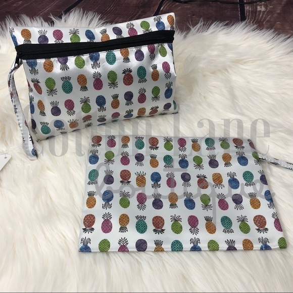 Handbags - Multi-color Pineapple Cosmetic Bag